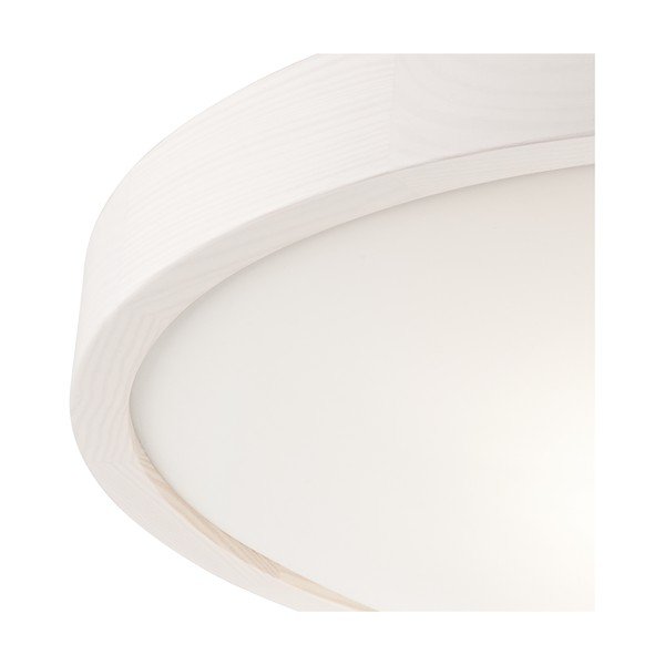Lampada da soffitto bianca con paralume in vetro Anello - LAMKUR-image-4
