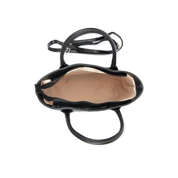 Borsa in pelle nera Rosa - Renata Corsi-image-3