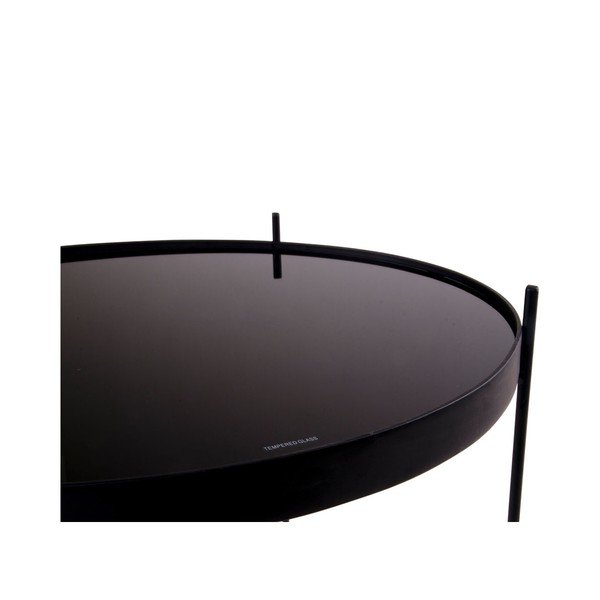 Tavolino nero Venezia, ø 48 cm - House Nordic-image-4