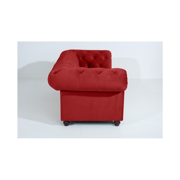 Divano Orleans Velvet rosso mattone, 216 cm - Max Winzer-image-1