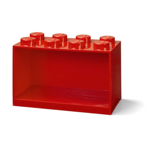 Mensola a muro rossa per bambini Brick 8 - LEGO®-image-2