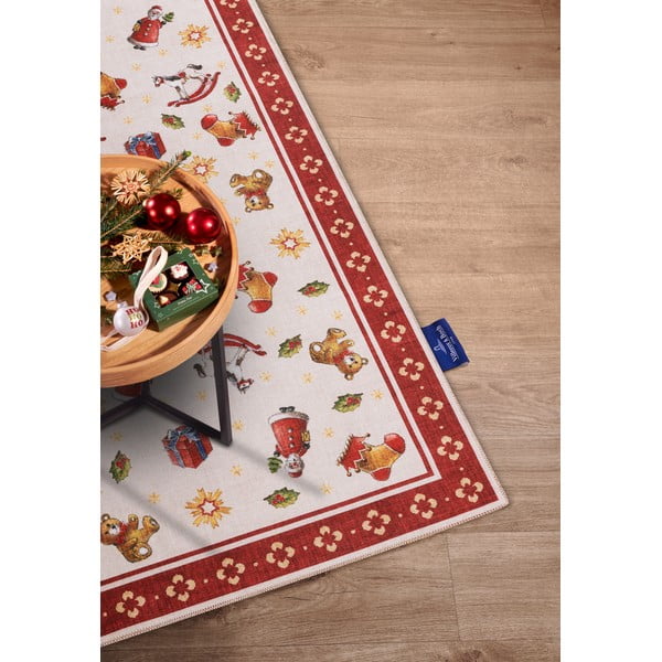 Tappeto rosso con motivo natalizio 160x230 cm Red Christmas - Villeroy&Boch-image-2