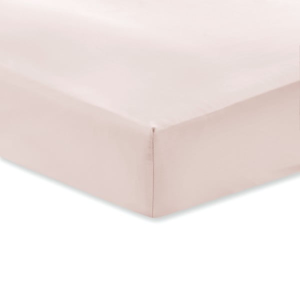 Lenzuolo Classic in cotone sateen rosa, 90 x 190 cm - Bianca