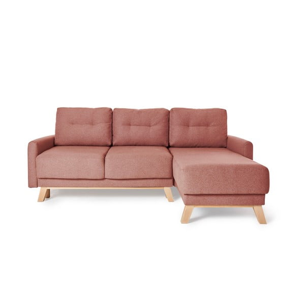 Divano letto variabile rosa ad angolo Pop - Bonami Selection-image-2