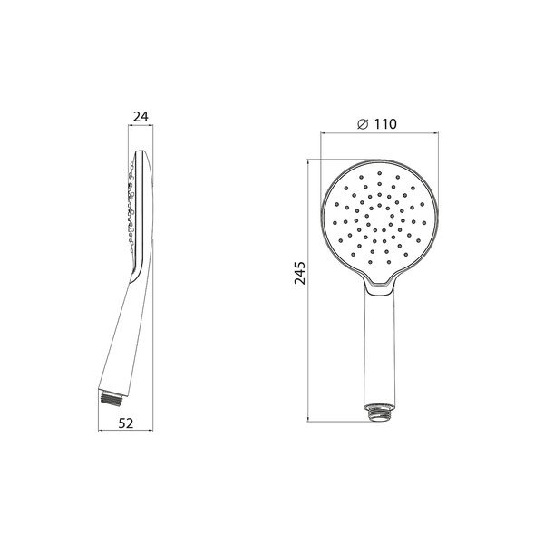 Soffione doccia manuale - Sapho-image-2