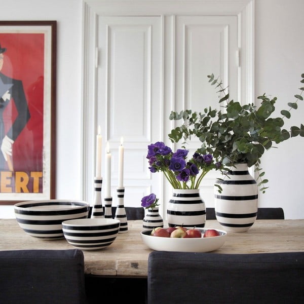 Vaso in ceramica bianco/nero Omaggio - Kähler Design-image-4