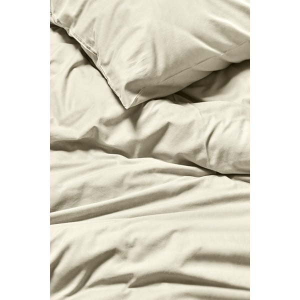 Biancheria da letto matrimoniale in cotone stonewashed color avorio , 200 x 200 cm - Bonami Selection-image-1