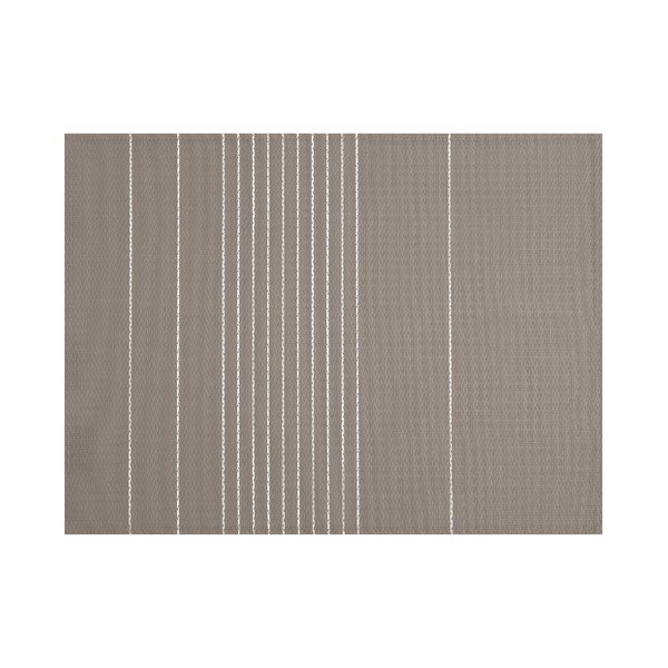 Tovaglietta a righe marrone-grigio, 45 x 33 cm - Tiseco Home Studio