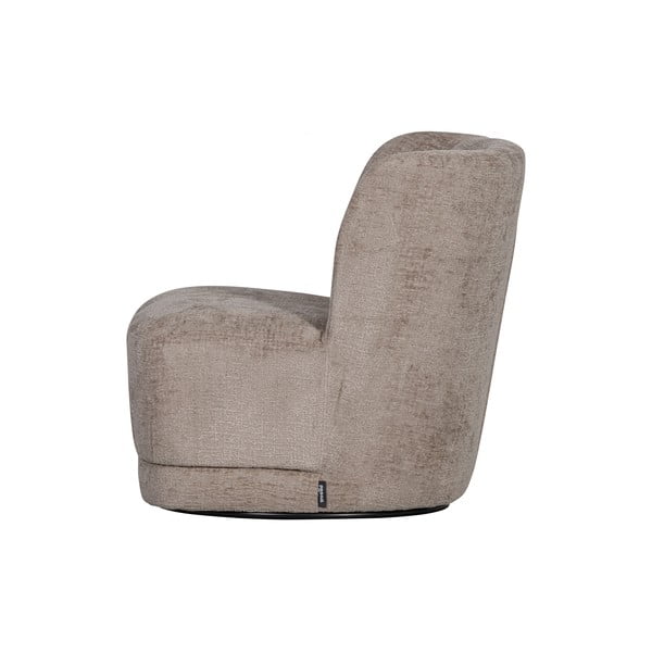 Poltrona in velluto marrone chiaro Atty - WOOOD-image-3