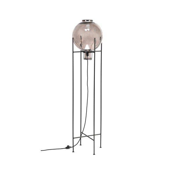 Lampada a stelo in vetro riciclato e metallo Fume, altezza 145 cm - Velvet Atelier