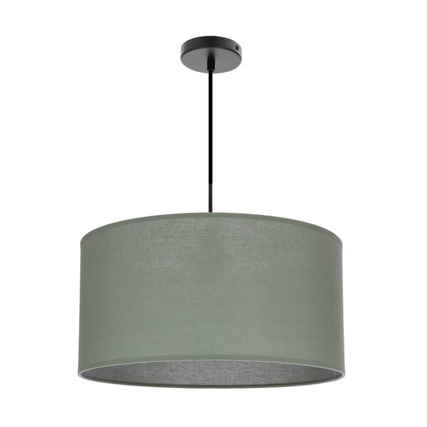 Lampadario verde con paralume in tessuto ø 40 cm Shanti – Candellux Lighting