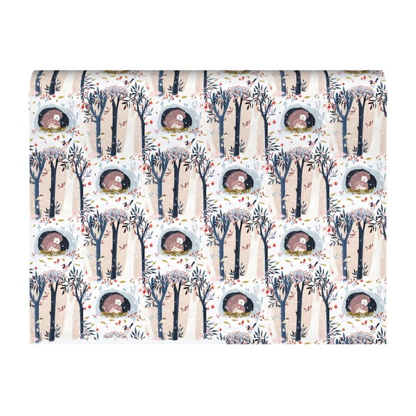 Set di 5 carte da regalo con motivo natalizio 69,5x48,5 cm Wild Wood Hideaway - Roger la Borde-image-1