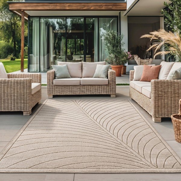 Tappeto da interno/esterno beige 160x230 cm Nova 1204 – Ayyildiz Carpets-image-1