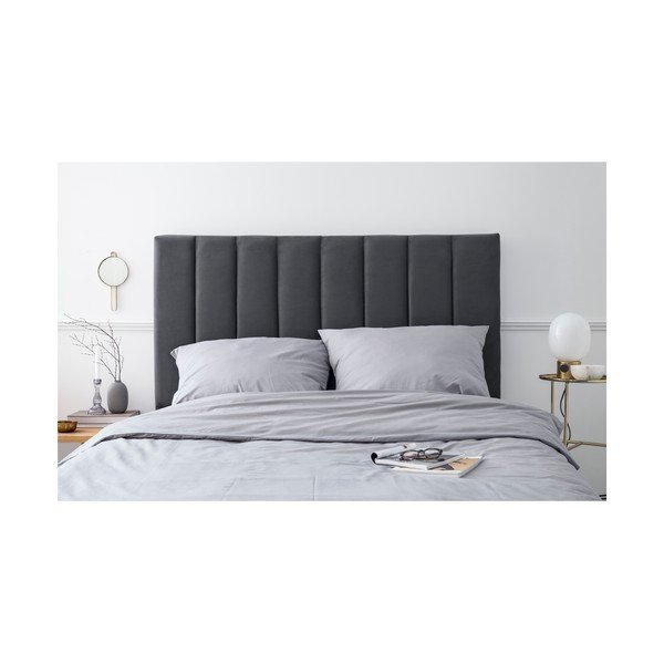 Testata imbottita antracite 140x120 cm LA - Cosmopolitan Design-image-3