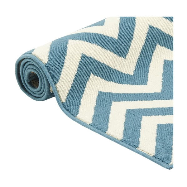 Tappeto da esterno azzurro, 133 x 190 cm Waves - Floorita-image-3