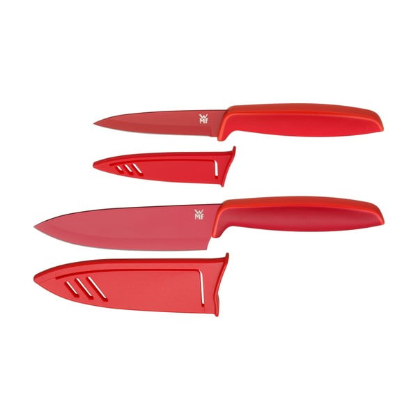 Set di 2 coltelli rossi con coperchio Touch - WMF