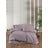 Set copripiumino e federa viola in tessuto damascato per letto matrimoniale/esteso con lenzuolo incluso 4 pz 200x220 cm – Mila Home