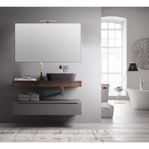Specchio da parete con illuminazione LED , 120 x 60 cm - Tomasucci-image-1