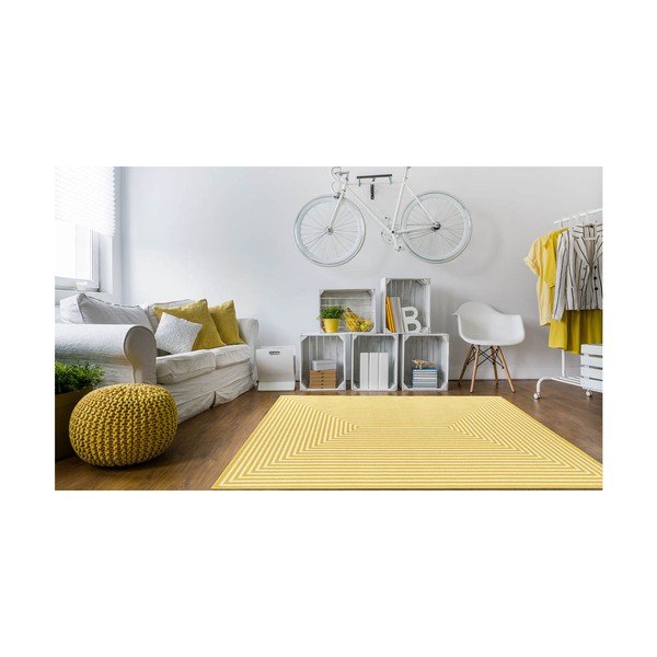 Tappeto giallo per esterni , 160 x 230 cm Braid - Floorita-image-3