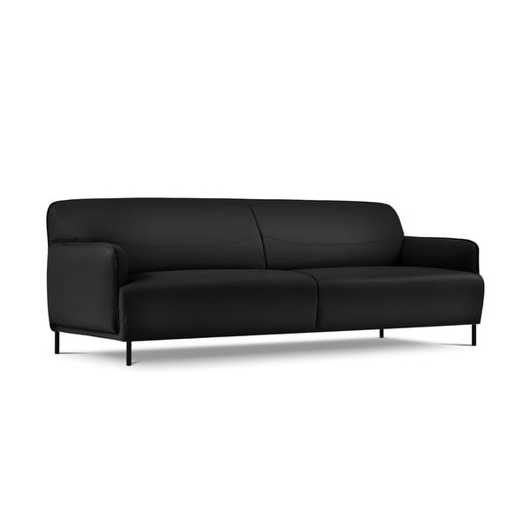 Divano in pelle nera , 235 x 90 cm Neso - Windsor & Co Sofas-image-2