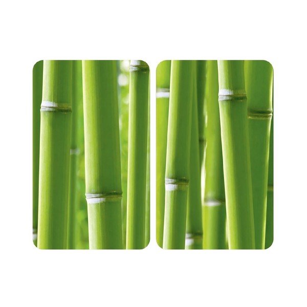 Skleněný kryt na sporák Bamboo, 2 ks