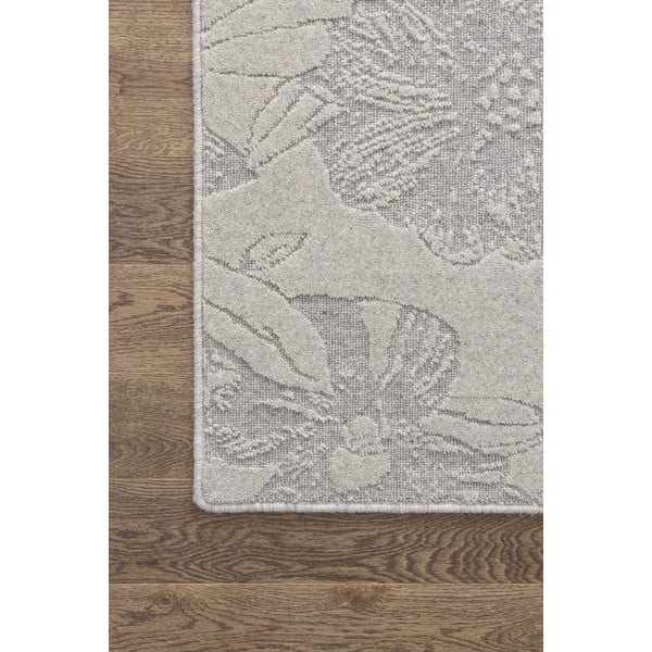 Tappeto in lana grigio chiaro 133x190 cm Arol - Agnella-image-3