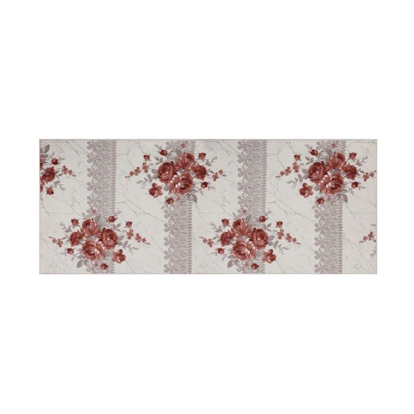 Runner beige con fiori Ezra, 120 x 300 cm - Conceptum Hypnose