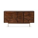 Cassettiera marrone in mango massiccio 145x76x40 cm Trisha – MOME