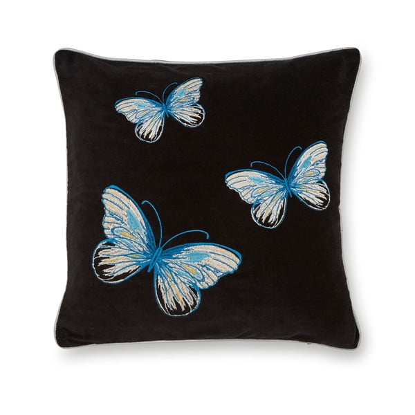 Cuscino decorativo in cotone nero, 45 x 45 cm Opulence Butterflies - Cooksmart ®