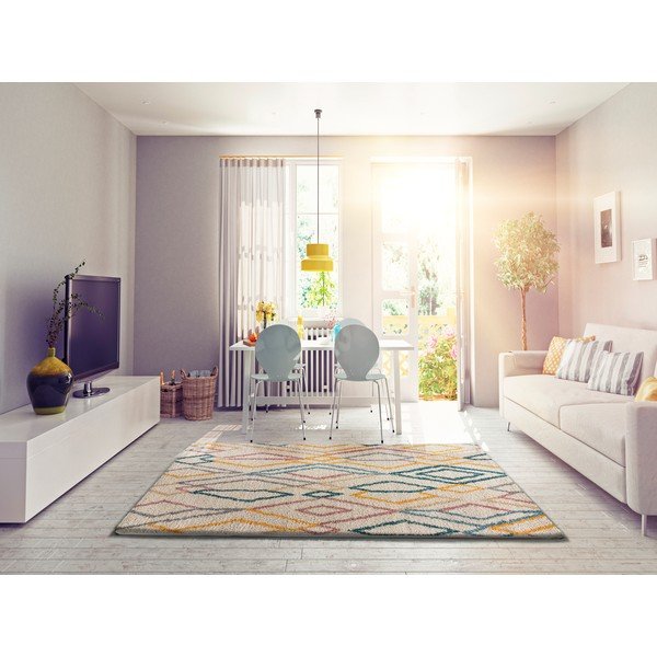 Tappeto beige , 133 x 190 cm Kalyna - Universal-image-1