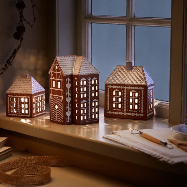 Portacandela in ceramica per lumino Gingerbread Lighthouse – Kähler Design-image-3