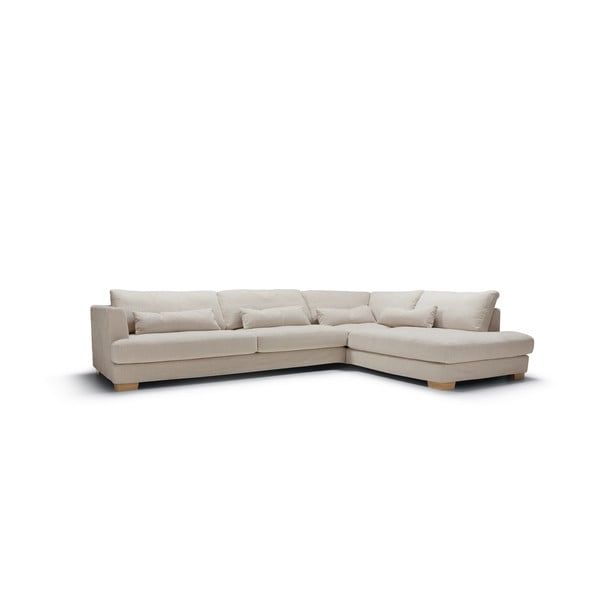 Divano angolare beige (con penisola a destra) Brandon – Sits