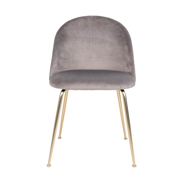 Set di 2 sedie da pranzo in velluto grigio chiaro Geneve - House Nordic-image-2