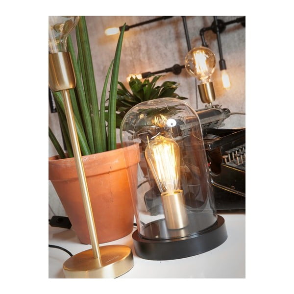 Lampada da tavolo nera con paralume in vetro (altezza 30 cm) Seattle - it's about RoMi-image-4