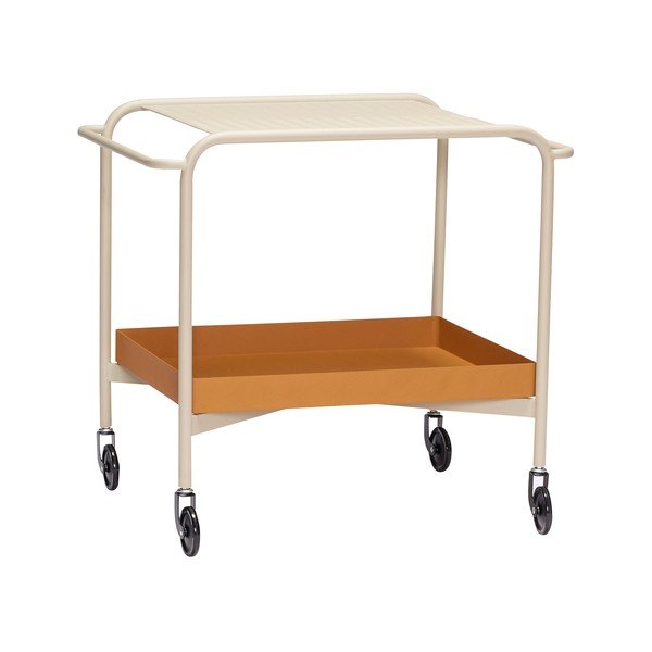 Tavolo da portata in metallo su ruote 47x66 cm Push - Hübsch-image-2