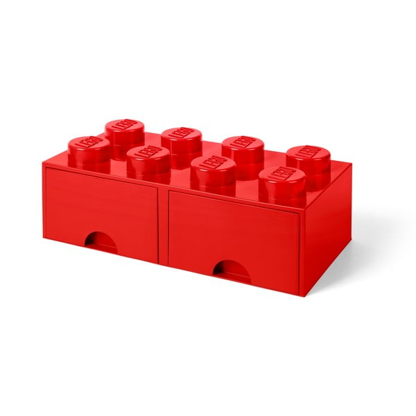 Scatola portaoggetti rossa con due cassetti - LEGO®-image-1