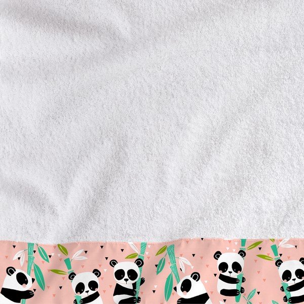 Set di asciugamani e teli da bagno in cotone 2 pezzi 50x100 cm Panda Garden - Moshi Moshi-image-1