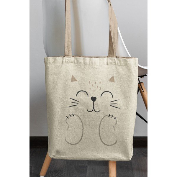 Borsa in tessuto beige - Kate Louise-image-1