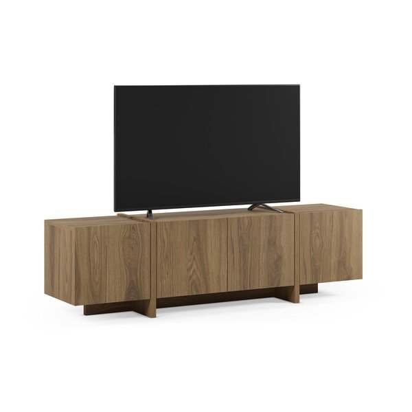 Mobile TV di colore naturale con effetto rovere 180x55x35 cm Volia – Marckeric-image-4