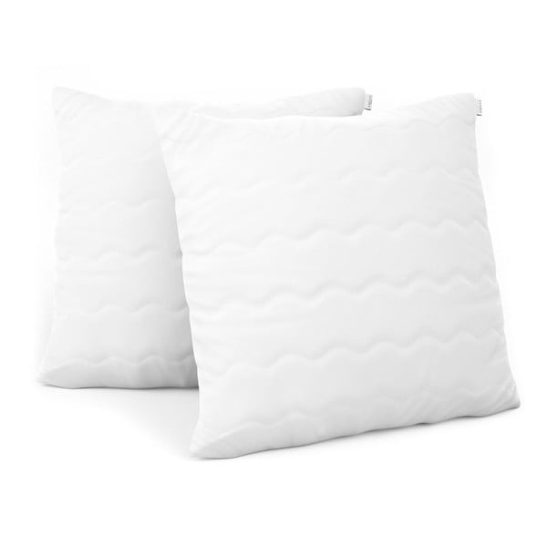 Set di 2 cuscini bianchi con imbottitura , 80 x 80 cm - AmeliaHome