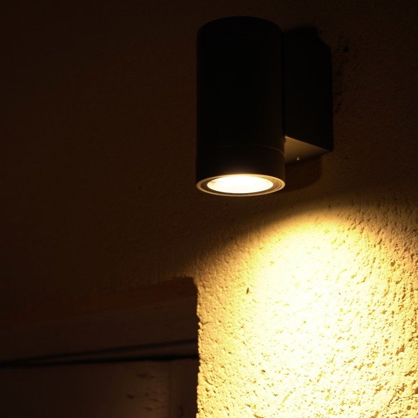 Lampada da parete marrone, altezza 9 cm Rega - SULION-image-2