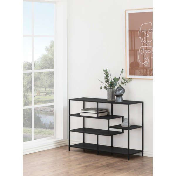 Libreria nera in frassino 114x78 cm Seaford - Actona-image-4