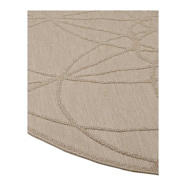 Tappeto da esterno beige , ø 194 cm Tondo - Floorita-image-1