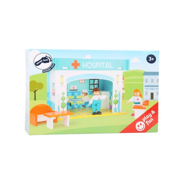 Ospedale con casetta da gioco in legno per bambini - Legler-image-4