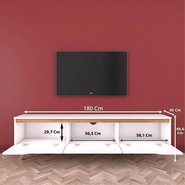 Tavolo TV bianco Wren - Wren-image-1