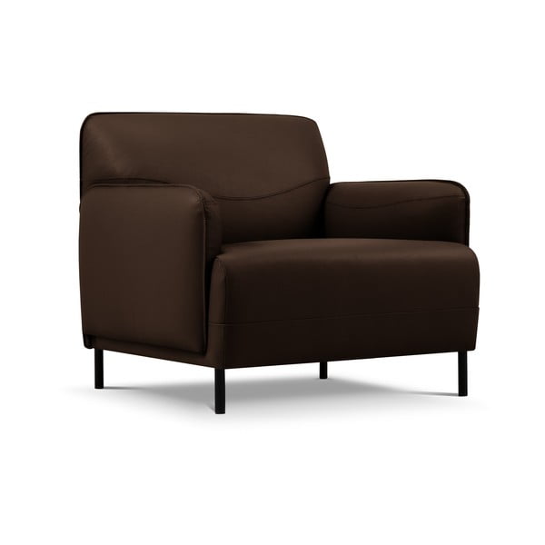 Poltrona in pelle marrone Neso - Windsor & Co Sofas