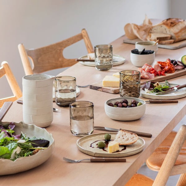 Piatti beige in set di 2 pezzi in pietra ø 20 cm Sand Grain - Mette Ditmer Denmark-image-4