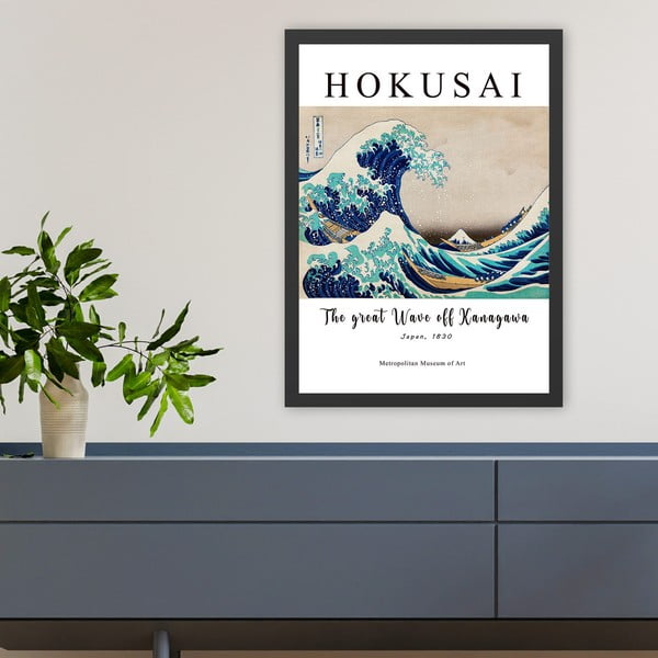Dipinto 35x45 cm Hokusai – Wallity-image-1