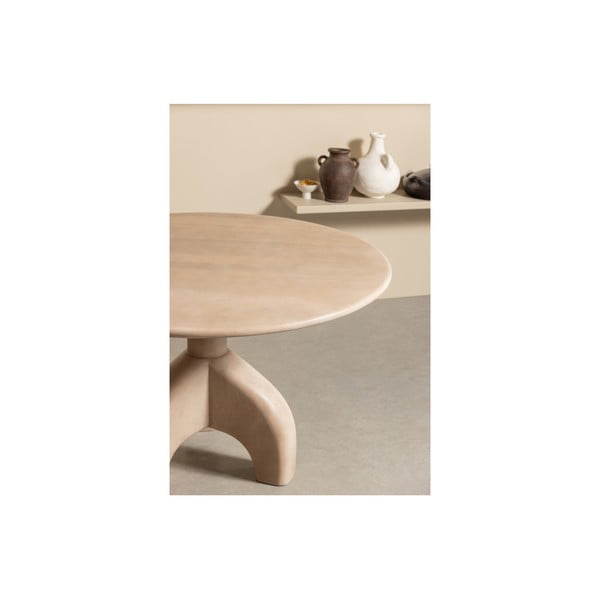 Tavolo da pranzo rotondo in legno di mango ø 120 cm Smooth - BePureHome-image-4