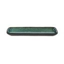 Vassoio vassoio di servizio in ceramica 14x38 cm Gastro Green/Black – Bitz